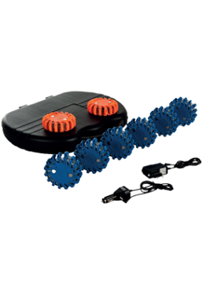 Zestaw świateł ostrzegawczych niebieskich