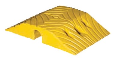 Gumowy próg podrzutowy żółty 405x250x70