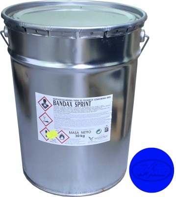 Wiadro z farbą drogową niebieską