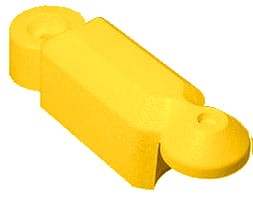 Żółty element separatora łańcuchowego