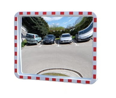 Prostokątne lustro drogowe poliwęglanowe 600x400mm