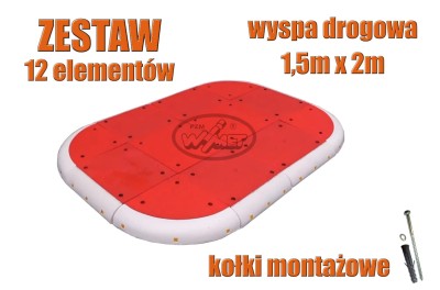 Kompletny azyl drogowy - zestaw elementów