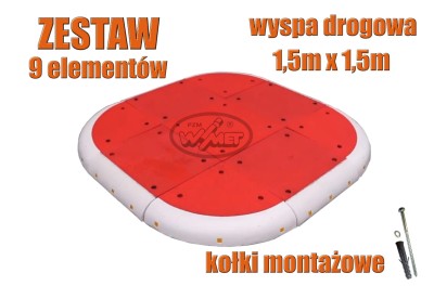 Kompletny azyl drogowy - zestaw elementów