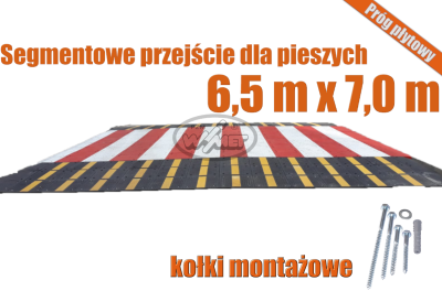 Płytowe przejście dla pieszych 6,5 x 7,0 m