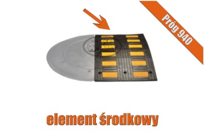 Element środkowy progu zwalniającego listwowego 7 cm