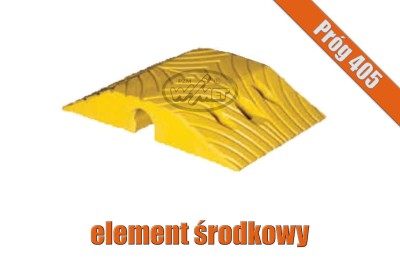 Żółty element środkowy progu podrzutowego