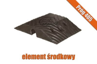 Czarny element środkowy progu podrzutowego