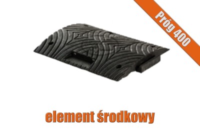 Czarny element środkowy progu podrzutowego