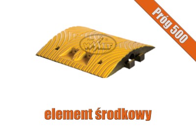 Żółty element środkowy progu podrzutowego