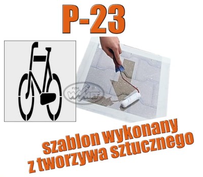 Szablon z tworzywa sztucznego do oznakowania poziomego