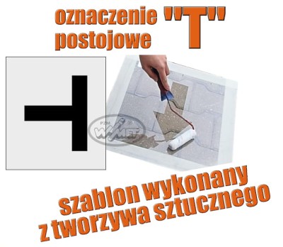 Szablon z tworzywa sztucznego do oznakowania poziomego