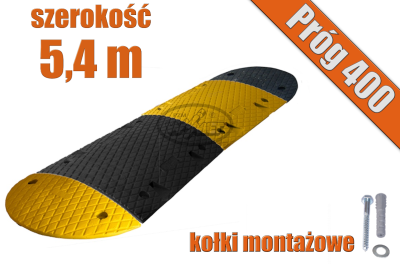Próg podrzutowy 400 mm zestaw 5,4 m