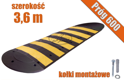 Próg podrzutowy 600 mm zestaw 3,6 m
