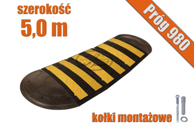 Próg zwalniający 980 mm zestaw 5,0 m