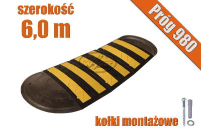 Próg zwalniający 980 mm zestaw 6,0 m
