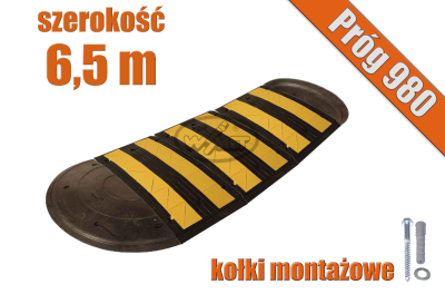 Próg zwalniający 980 mm zestaw 6,5 m