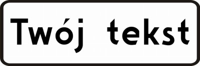 Lico średniej tabliczki z tekstem białej