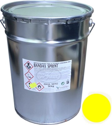 Wiadro z farbą drogową żółtą