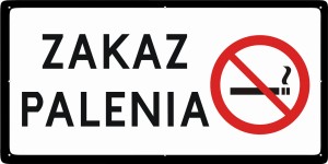 Tabliczka "Zakaz palenia"