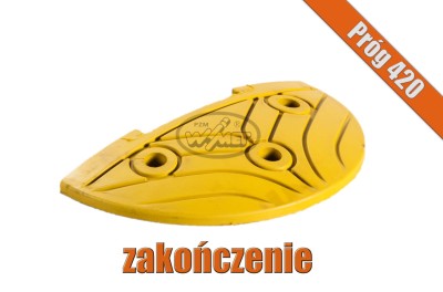 Żółty element końcowy progu salamandra