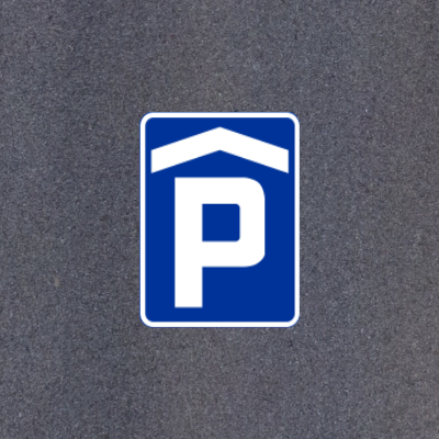 Piktogram drogowy prostokątny kolorowy