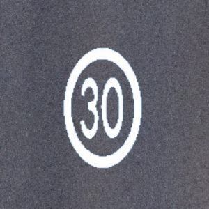 Symbol biały B-33 1,7x5,1 m - termoznak