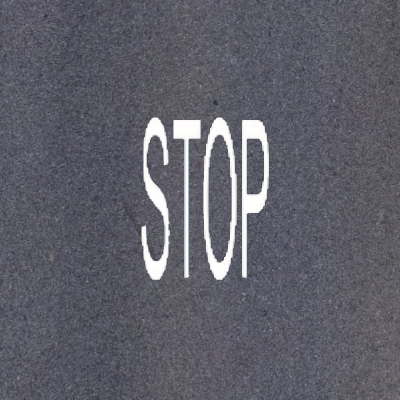 Piktogram P-16, napis drogowy STOP