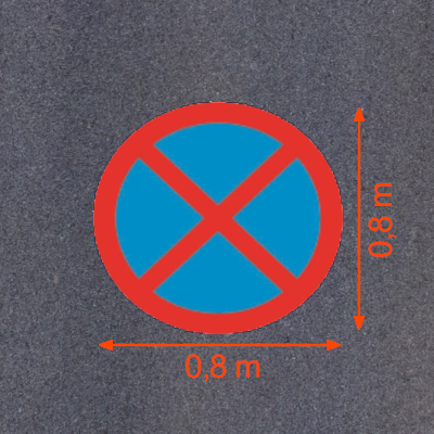 Piktogram drogowy znak okrągły wymiary