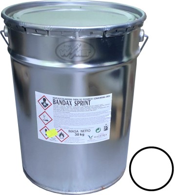 Wiadro z farbą drogową białą