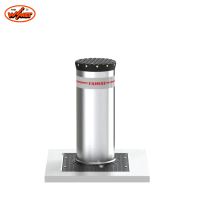 Parkingowy słupek automatyczny inox 600 mm wysokości 275 mm średnicy