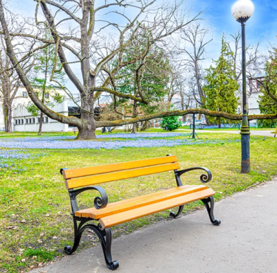Ławka parkowa Vienna z podłokietnikiem