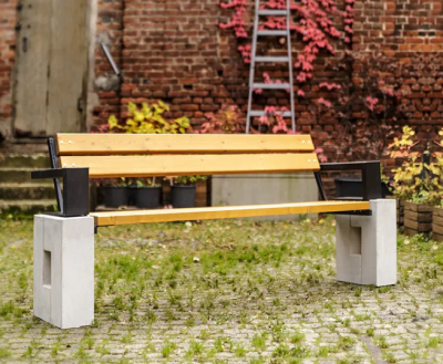 Ławka parkowa Verona z podłokietnikiem