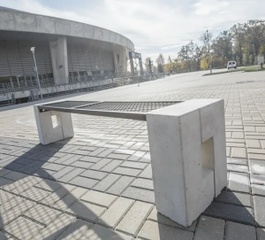 Ławka parkowa Verona bez oparcia Solid