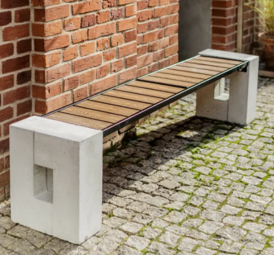 Ławka parkowa Verona bez oparcia Prestige