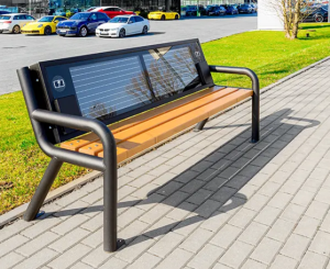 Ławka solarna miejska Solaris