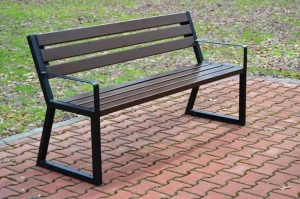 Ławka Cityra z podłokietnikiem - 150cm