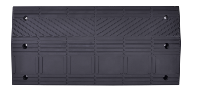 Element środkowy (S) czarny progu płytowego "B" z gumy wulkanizowanej 1000 x 450 x 80 mm