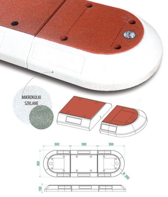 Element końcowy azylu mini ze schematem