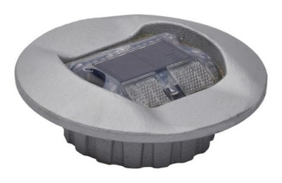 Aktywny element odblaskowy z lampą LED i słoną pługoodporną