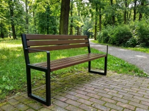 Ławka Zantera z podłokietnikiem - 180cm