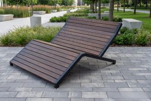 Leżak miejski Relaxio Duo - 180cm