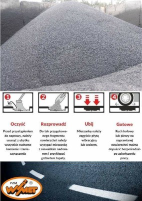 Wizualna instrukcja aplikacji mieszanki mineralno-asfaltowej